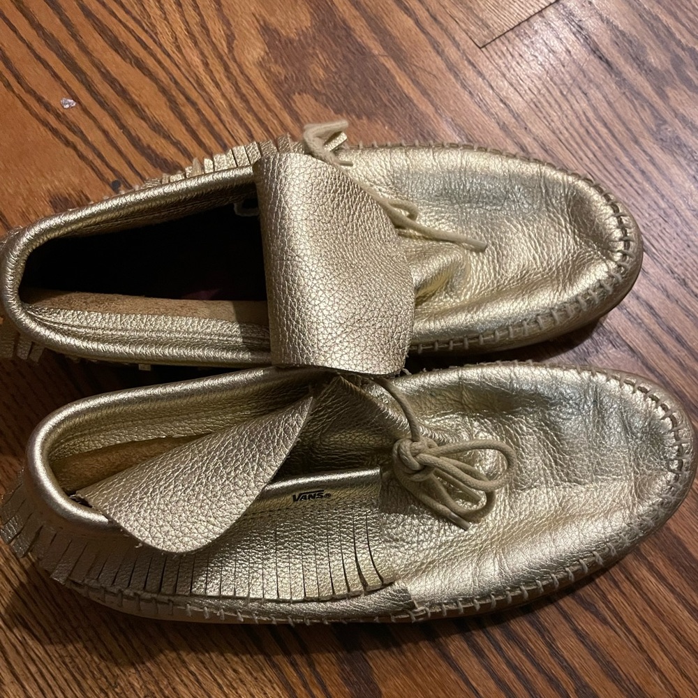 Gold Vans. Size 8.5.